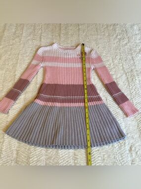Cupcakes And Cashmere Knitted Cotton Blend Sweater Dress Small 5/6 Dress